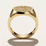 Fingerprint Signet Ring |  Large Oval