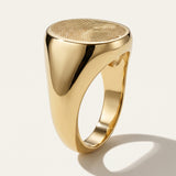 Fingerprint Signet Ring |  Large Oval