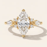 Bespoke Concept 2 Marquise Cut Diamond Engagement Ring
