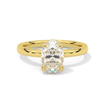 MOHSTEN JEWELLERS Osaka_Oval_solitaire Engagement_Ring_yellow gold Front