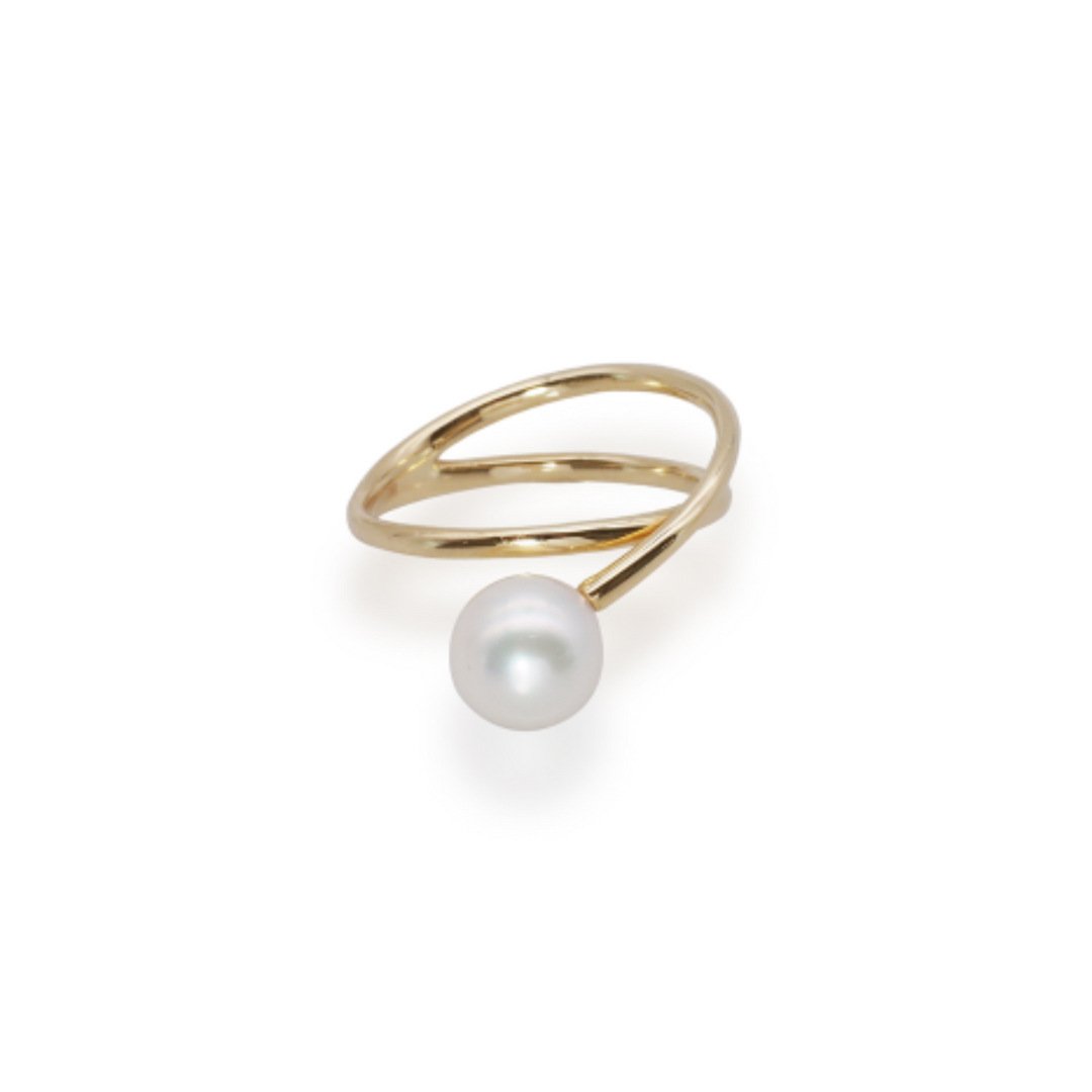 Pearl wrap ring
