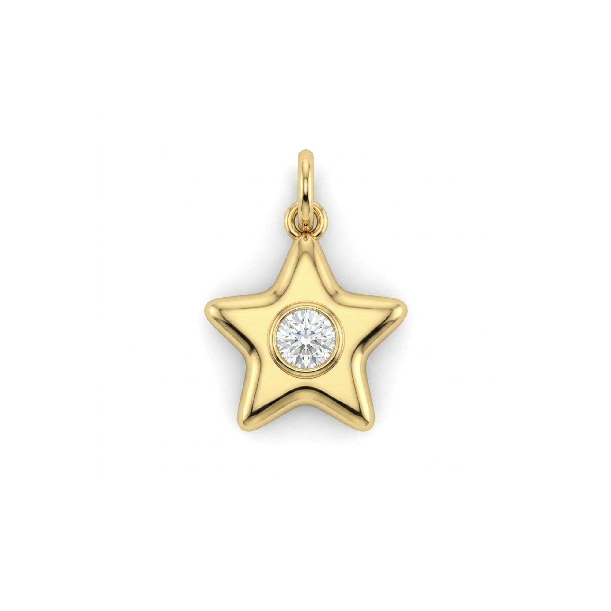 Small gold star pendant
