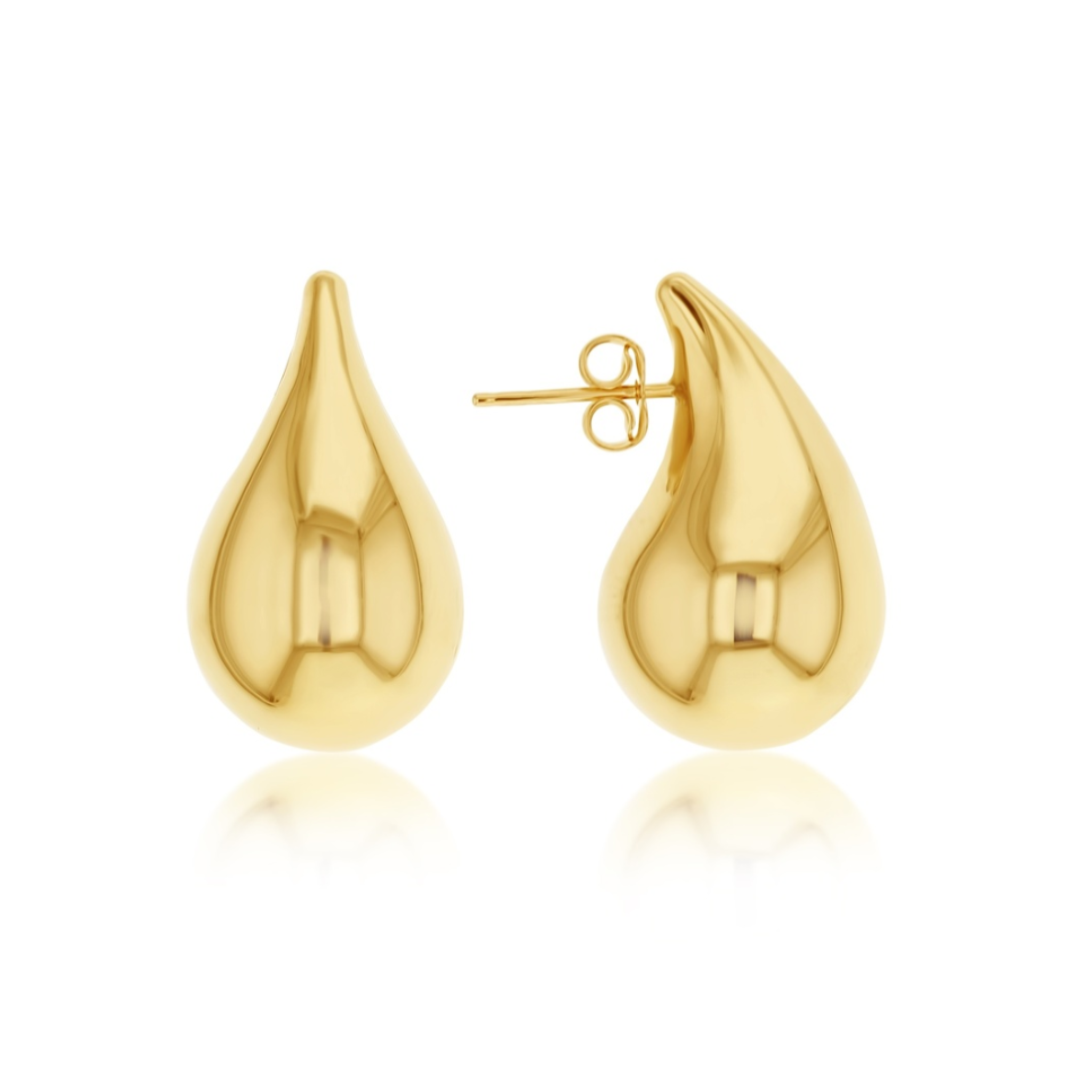 Tear Drop Xl Earring 9ct Yellow Gold