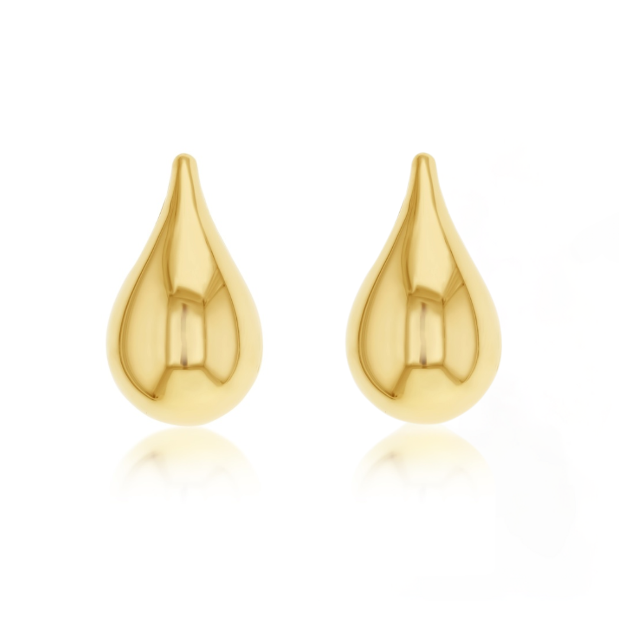 Tear Drop Xl Earring 9ct Yellow Gold