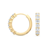 Rotoiti  |  Round Huggie Earring
