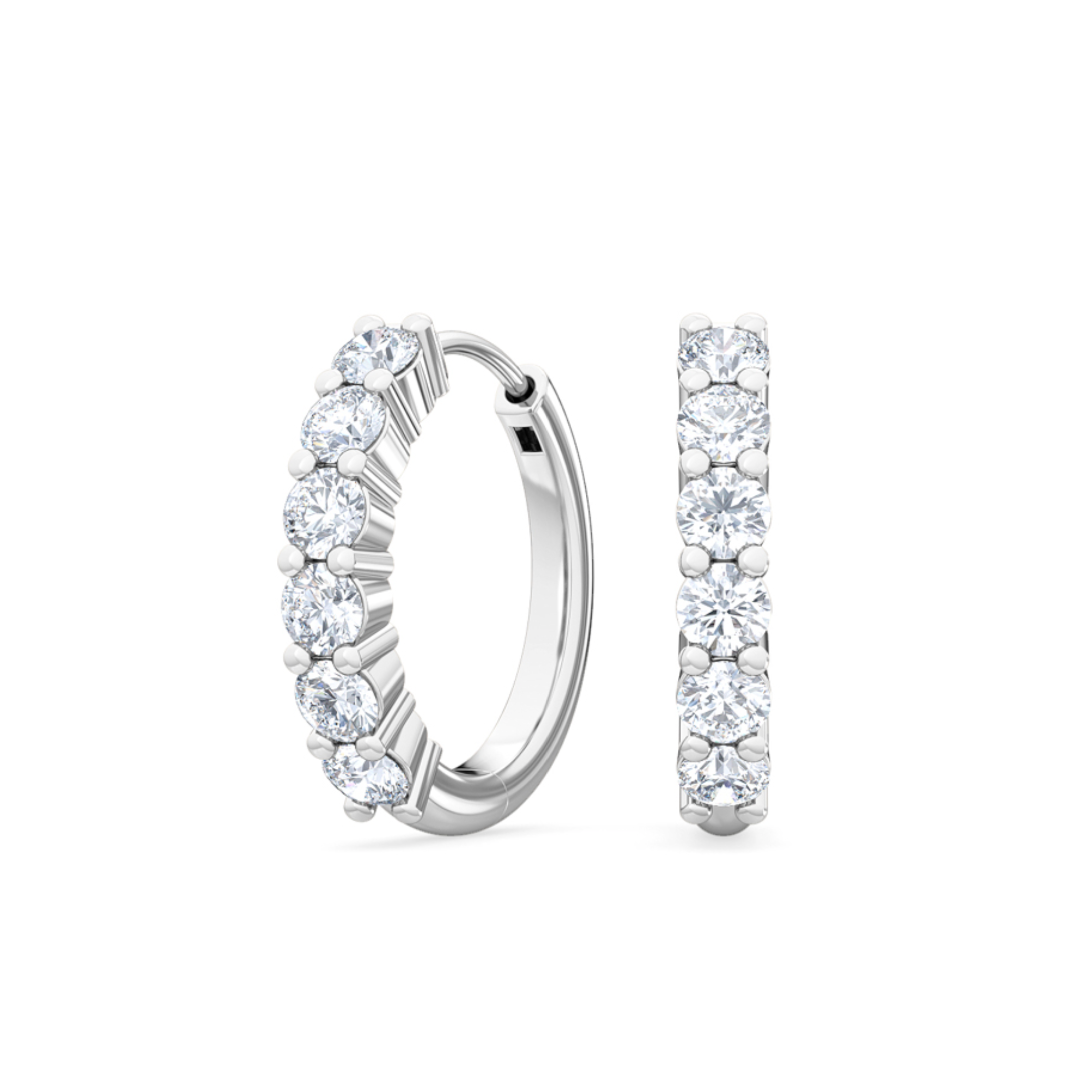 Rotoiti  |  Round Huggie Earring