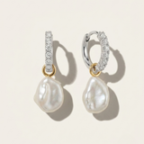 Rotoiti Pearl Huggie Earring | Something Borrowed