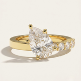 Marbella  |  Asymmetric Pear Diamond Engagement Ring
