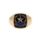 Enamel Signet Ring  |  Large Square