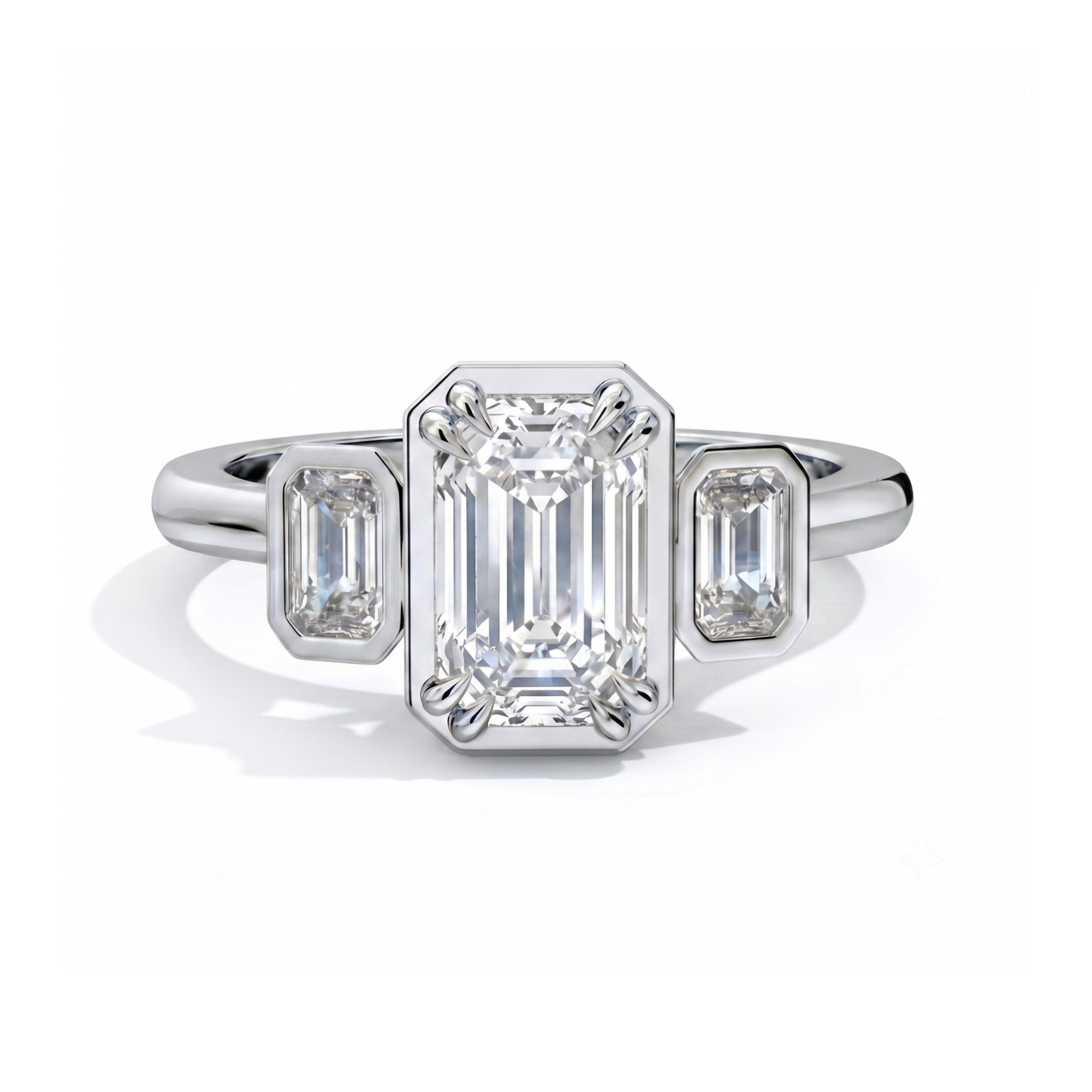 Duval  |  Emerald Cut Diamond Engagement Ring