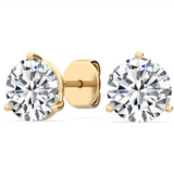 como three claw diamond earring