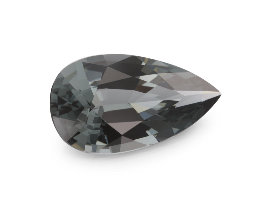 Teardrop-shaped grey spinel loose