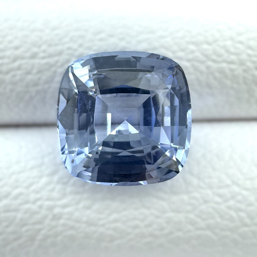 Loose cushion cut pale blue sapphire by MOHSTEN