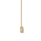 East/West Oval Solitaire Necklace