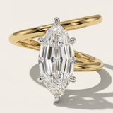 Casper  |  Step Cut Marquise Diamond Engagement Ring