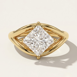 Tasman  |  Princess Cut Diamond Split Band