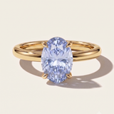 Osaka  |  Pale Blue Sapphire Oval Engagement Ring