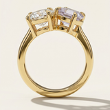 Seville  |  Diamond and Lilac Sapphire Engagement Ring