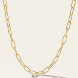Heavy Round Paperclip Necklace