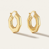 Garda | 9ct Gold Geometric Hoop Earring