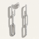The Link  |  Asymmetrical Gold & Diamond Linear Drops