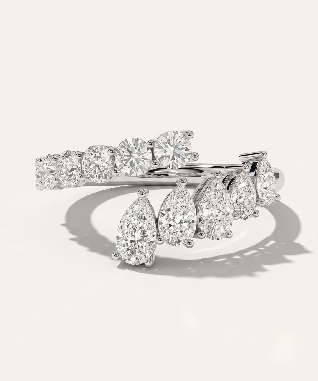 The Azores  |  Pear Diamond Wrap Ring