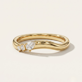 Trinity  |  Curved Diamond Wedding Ring
