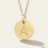 Mini Engraved Disc Necklace