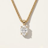 Oval Solitaire Necklace