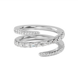 spiral wrap ring white gold